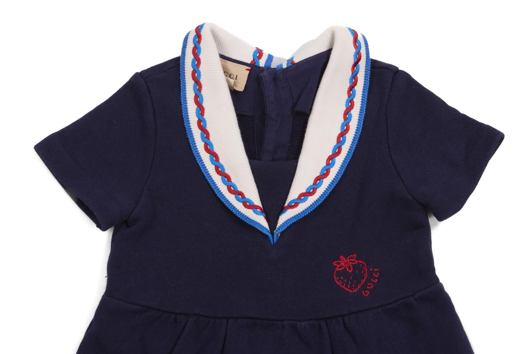 GUCCI NAVY BABY GIRLS DRESS 12-18 MONTHS