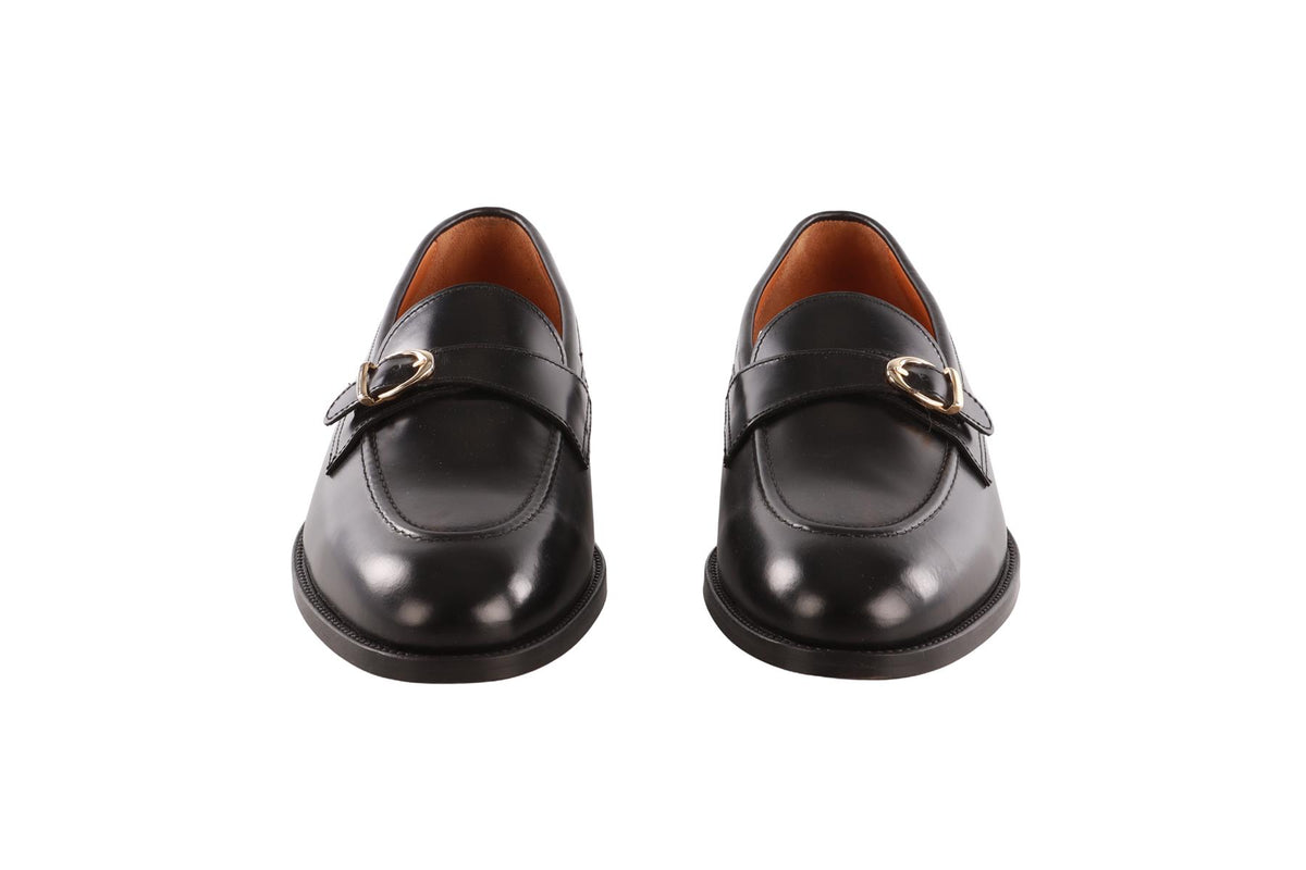 RUSSELL & BROMLEY BLACK MEN'S HAYTON LEATHER LOAFERS EU 40 UK 7