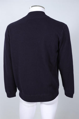 THOM SWEENEY NAVY MEN'S WOOL CARDIGAN XLARGE
