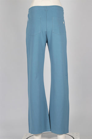 THE UPSIDE BLUE JERSEY STRAIGHT LEG PANTS XSMALL