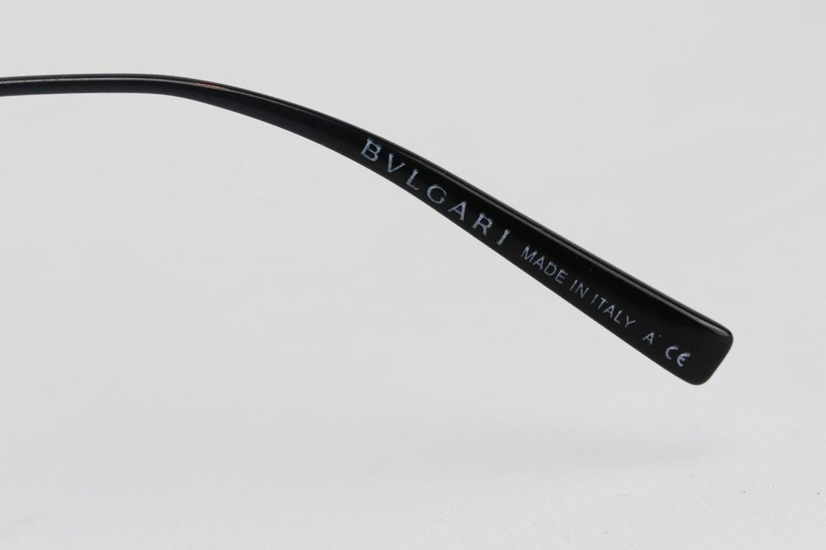 BVLGARI ROUND FRAME METAL SUNGLASSES