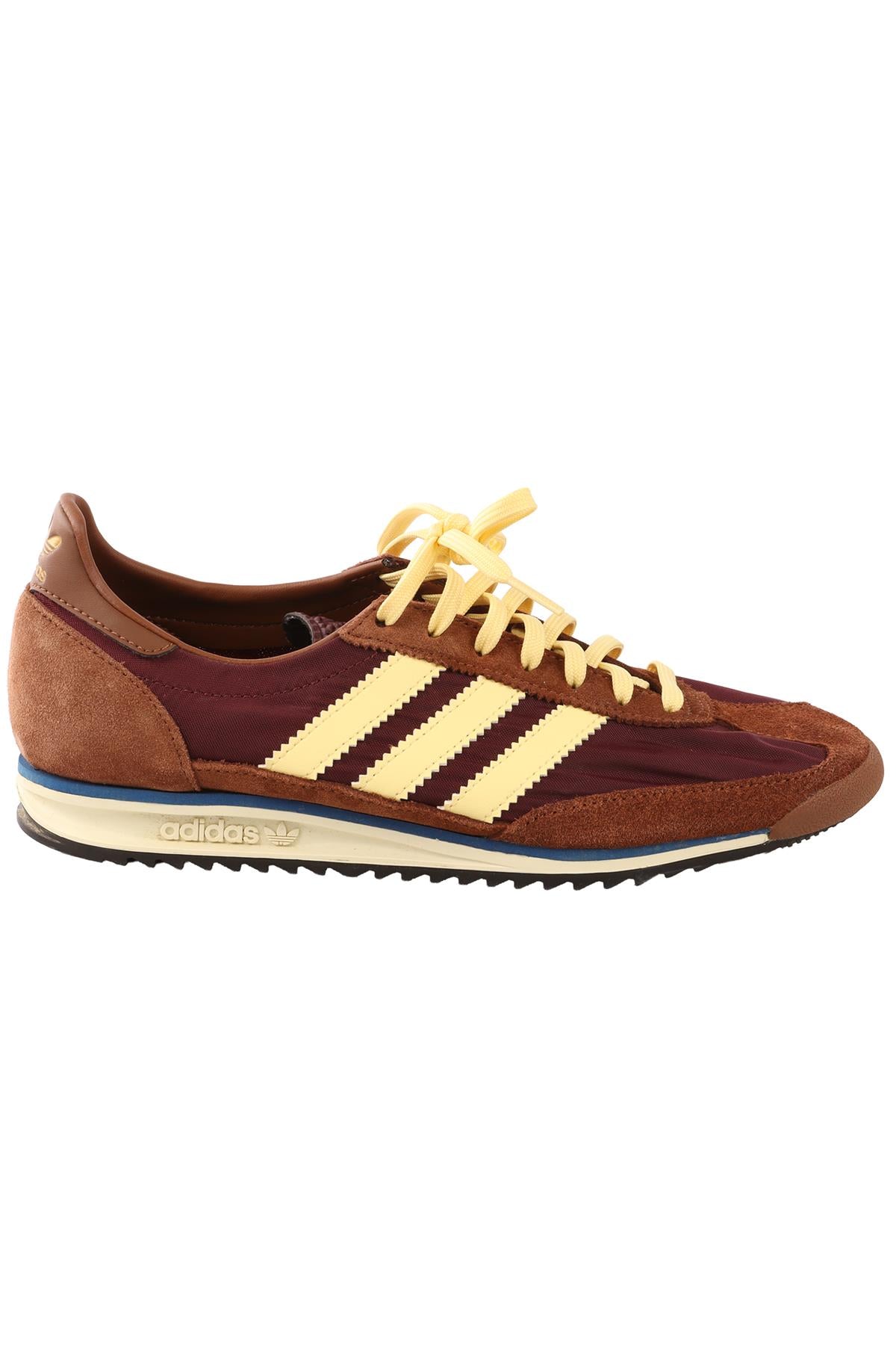 ADIDAS BURGUNDY SL 72 MAROON ALMOST YELLOW SNEAKERS EU 39 UK 6 US 9