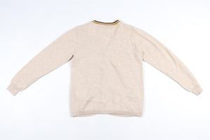 BONPINT BEIGE KIDS BOYS CARDIGAN 12 YEARS