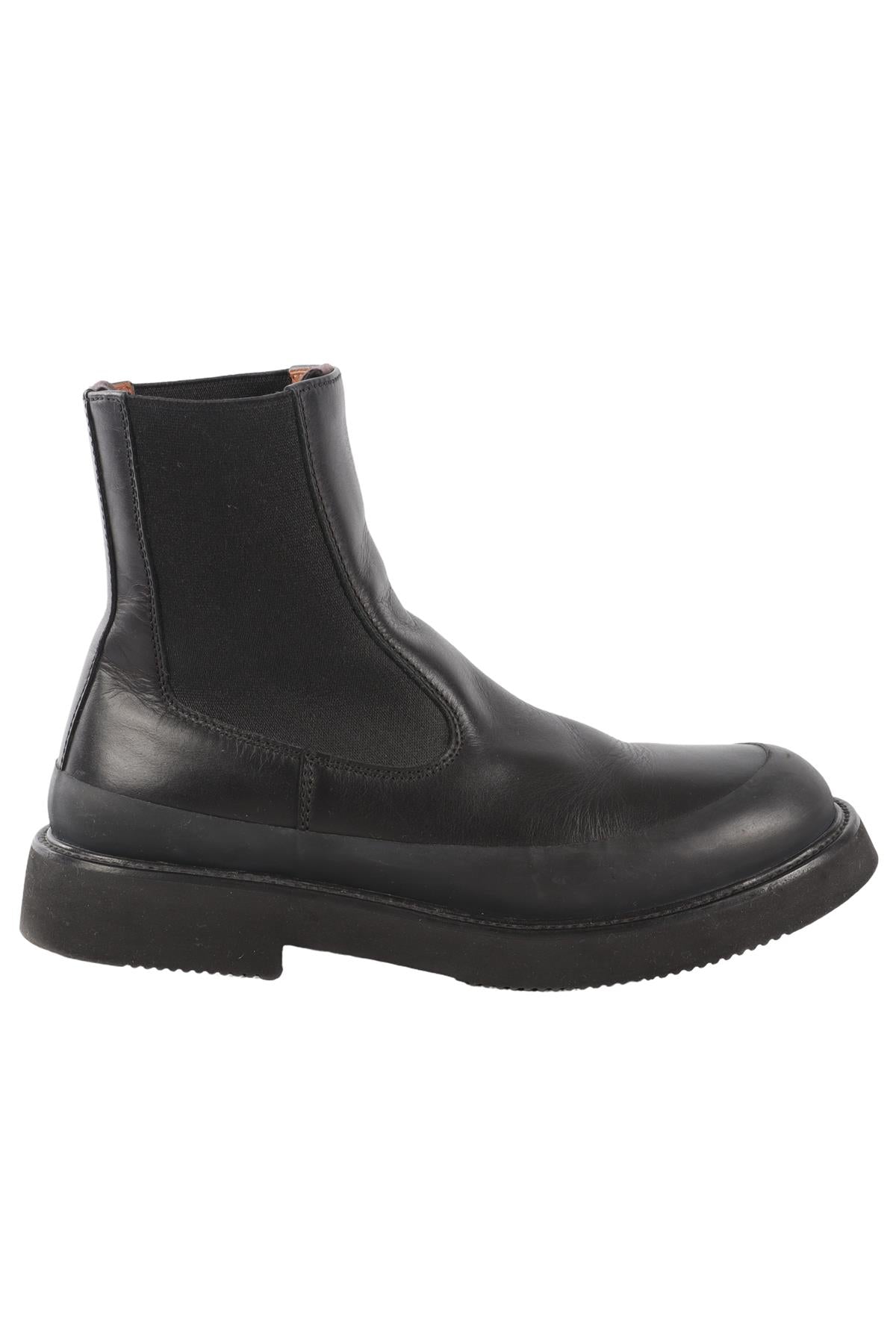 CELINE BLACK LEATHER ANKLE BOOTS EU 38.5 UK 5.5 US 8.5