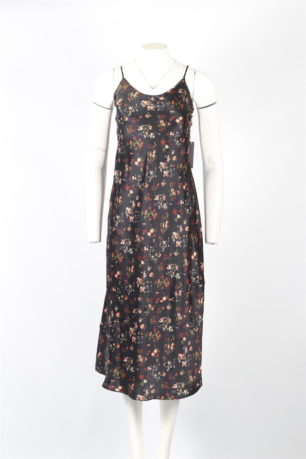 REFORMATION SILK MIDI DRESS MEDIUM