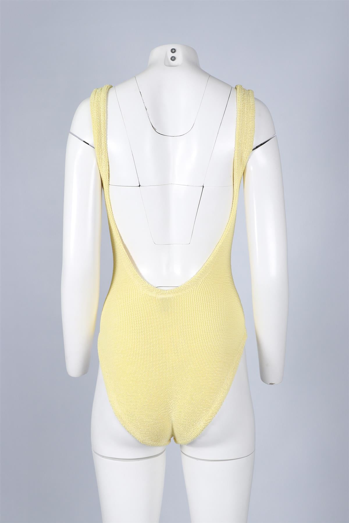 HUNZA G YELLOW SWIMSUIT