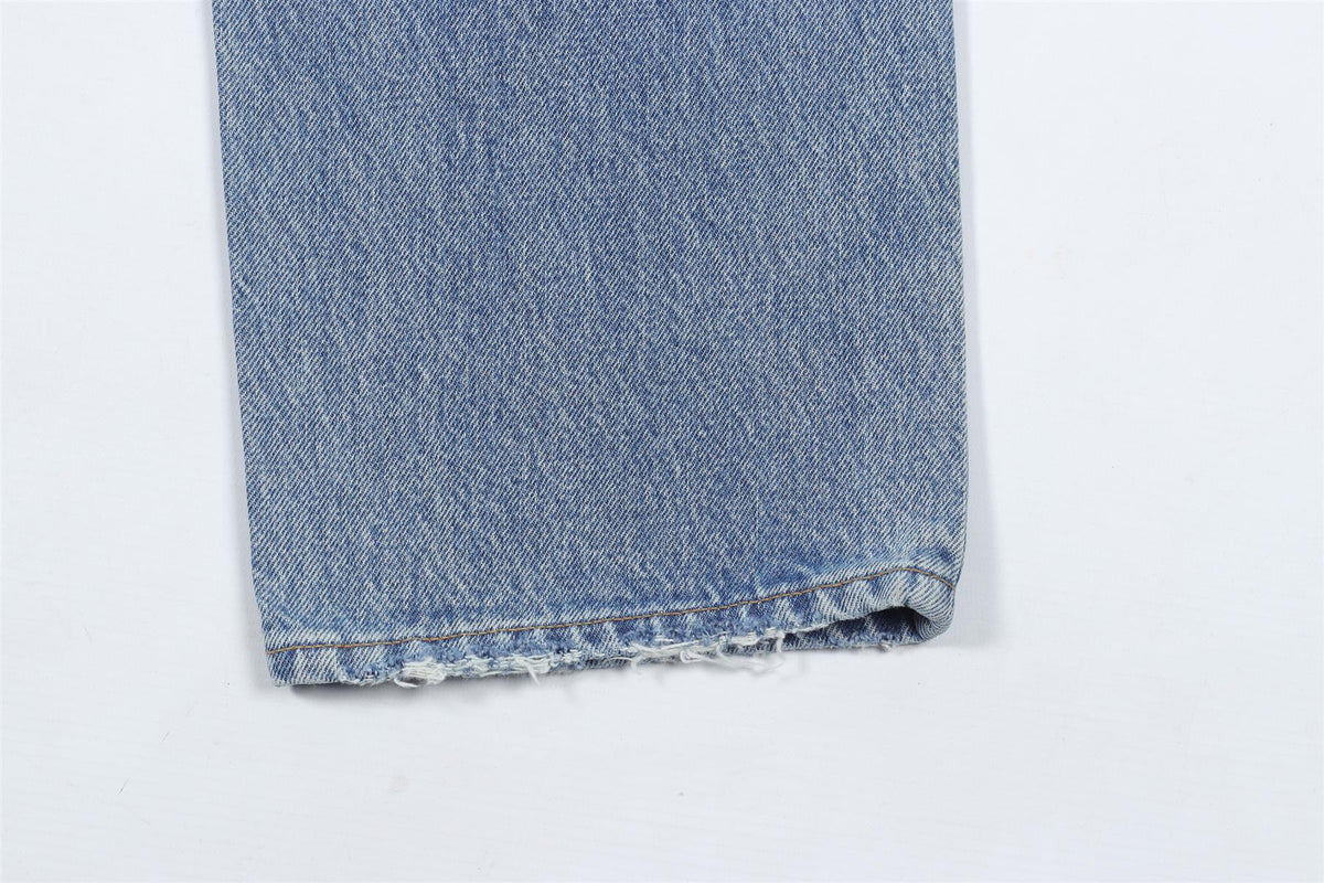 AGOLDE BLUE RIPPED DENIM JEANS W24 UK 6
