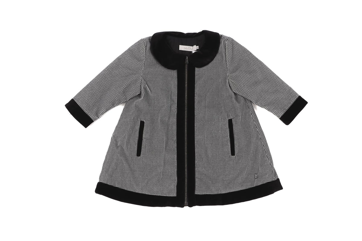BABY DIOR BLACK BABY GIRLS COAT 18 MONTHS