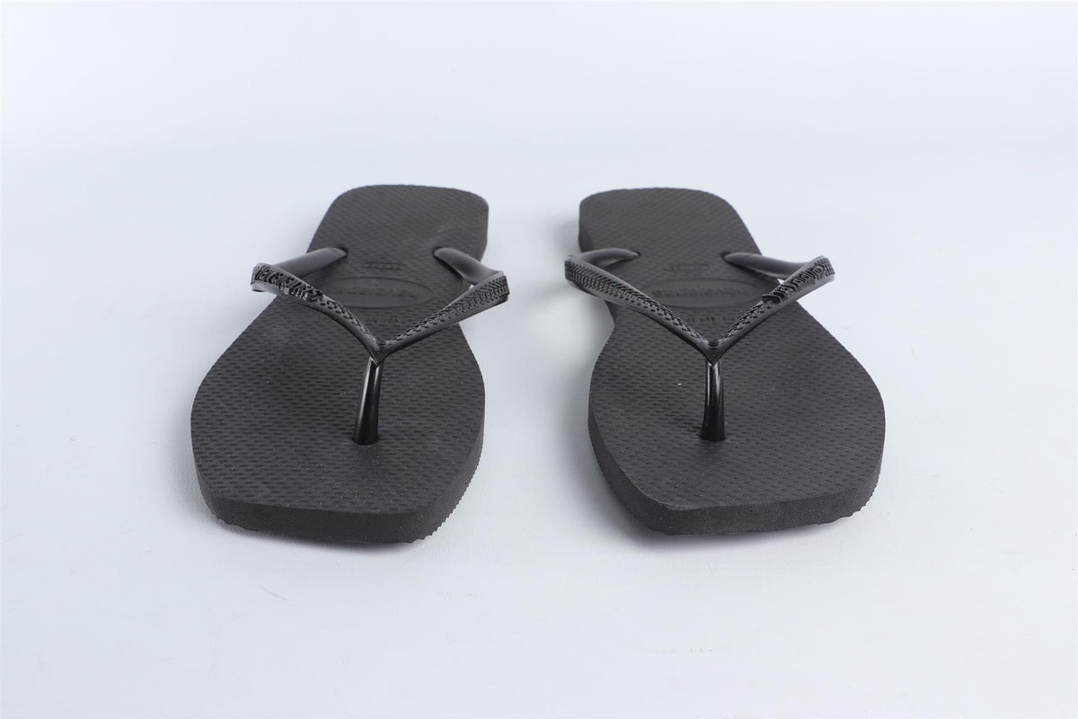 HAVAIANAS BLACK FLIP FLOPS EU 37-38 UK 4-5 US 7-8