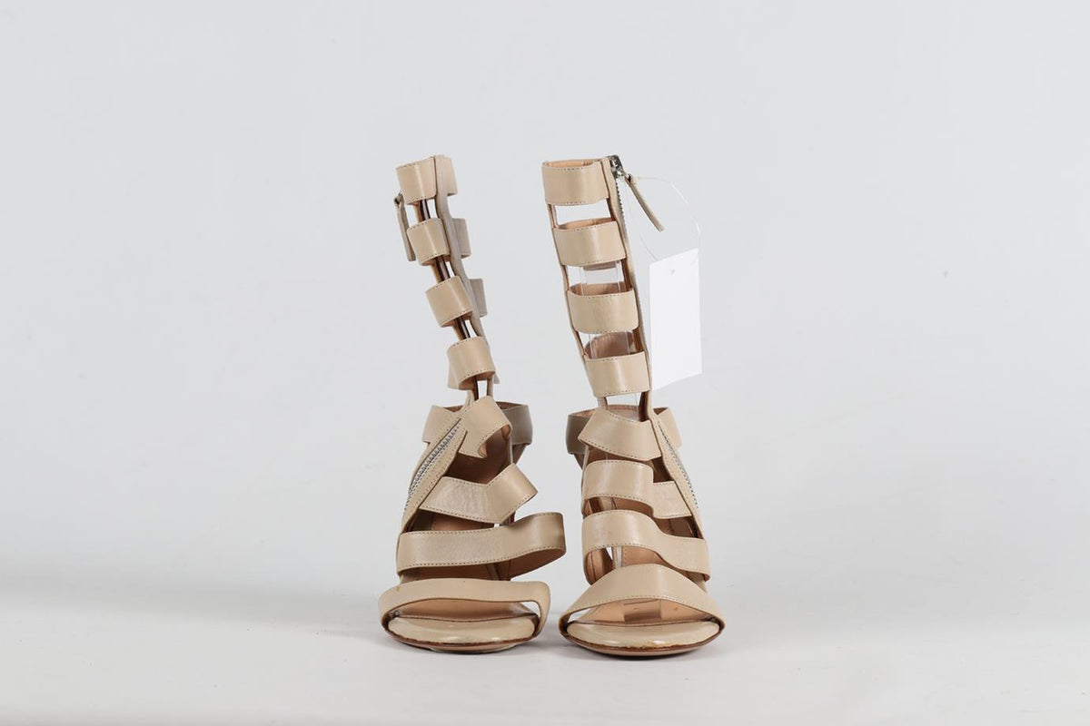 GIANVITO ROSSI LEATHER SANDALS EU 38 UK 5 US 8