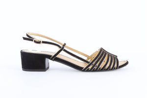 CHANEL BLACK 2021 LEATHER SANDALS EU 38.5 UK 5.5 US 8.5