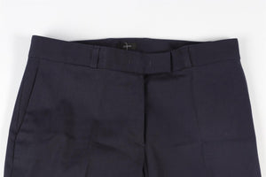 JOSEPH NAVY COTTON STRAIGHT LEG PANTS UK/US W28