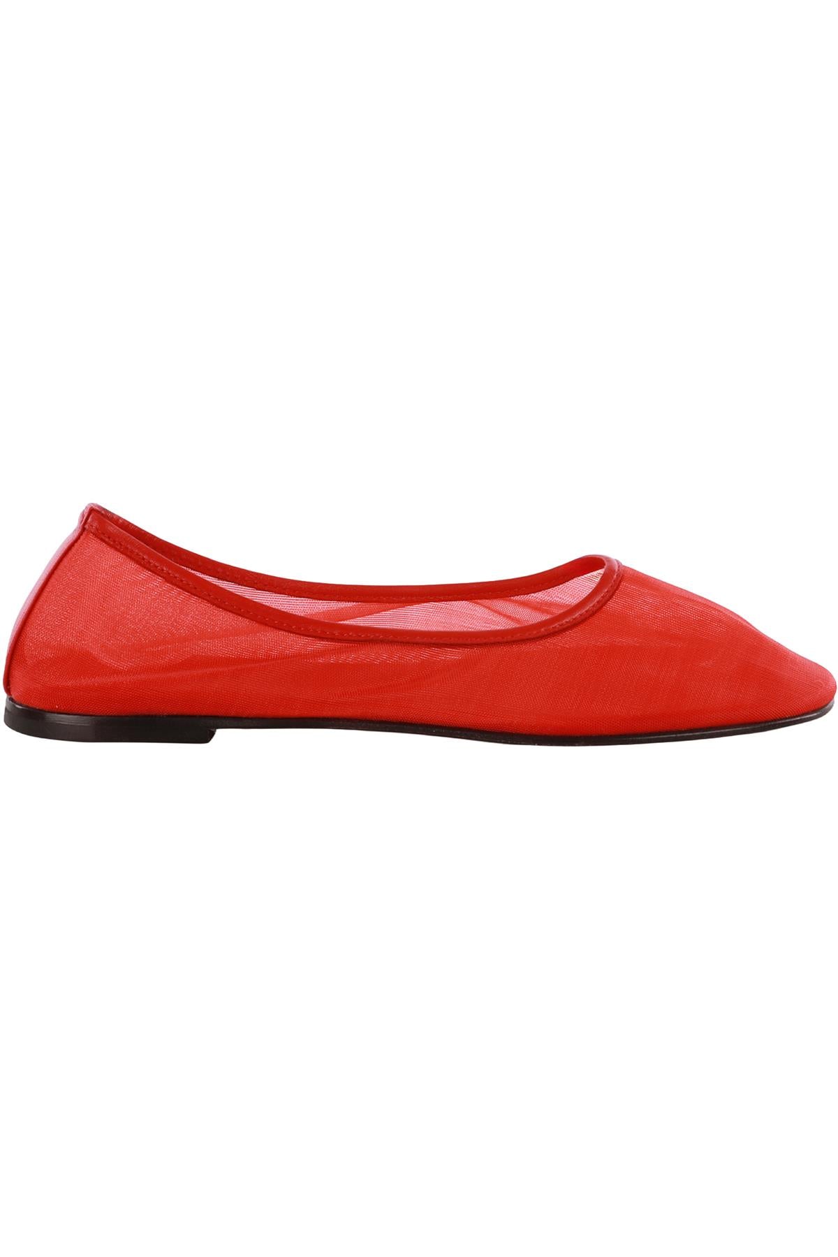 DEAR FRANCES RED MESH BALLET FLATS EU 38 UK 5 US 8