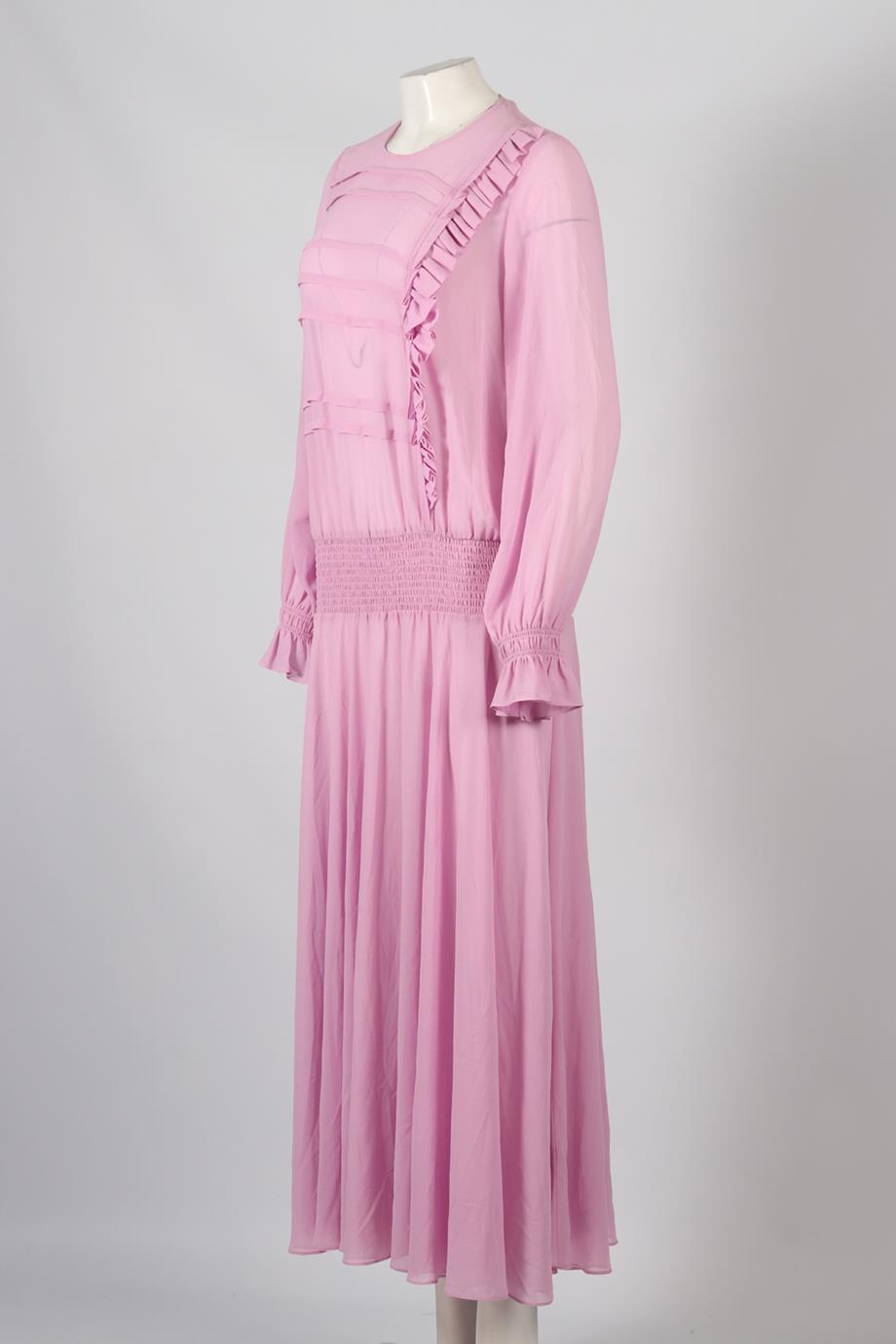 PREEN LINE BY THORNTON BREGAZZI CHIFFON MAXI DRESS SMALL