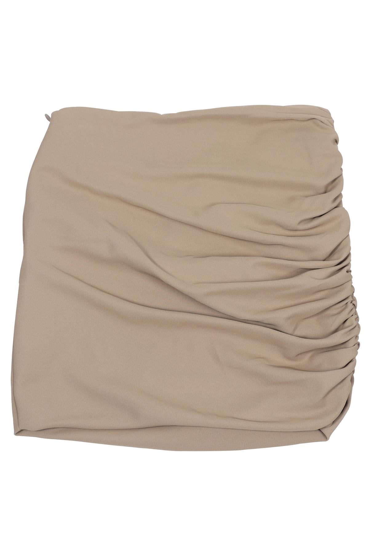 THE SEI BROWN CREPE MINI SKIRT US 0 UK 4