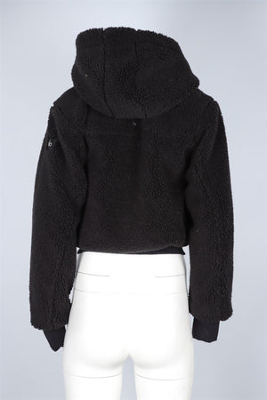 ALO YOGA BLACK FLEECE JACKET XSMALL
