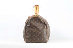 LOUIS VUITTON BROWN 2010 KEEPALL BANDOULIÈRE 50 COATED CANVAS TOTE BAG