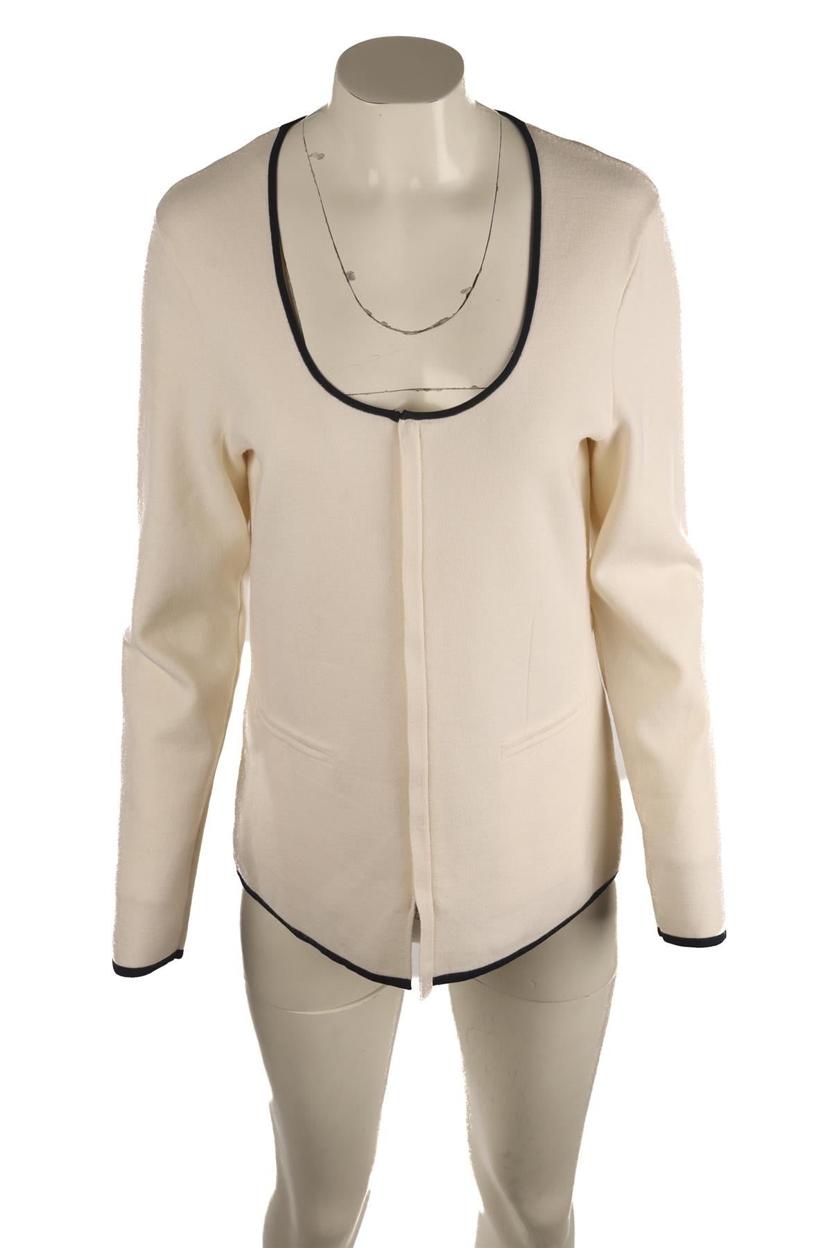 RAG & BONE IVORY WOOL CARDIGAN LARGE