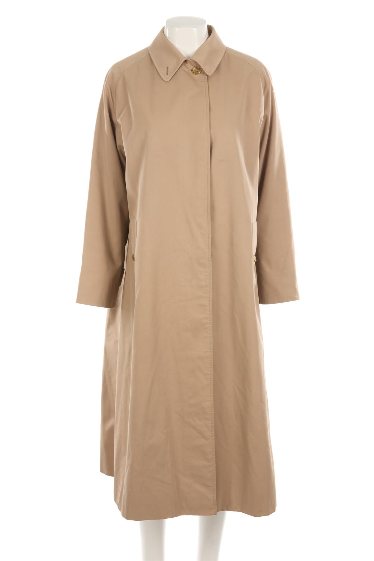 BURBERRY TAN COTTON TRENCH COAT UK 14