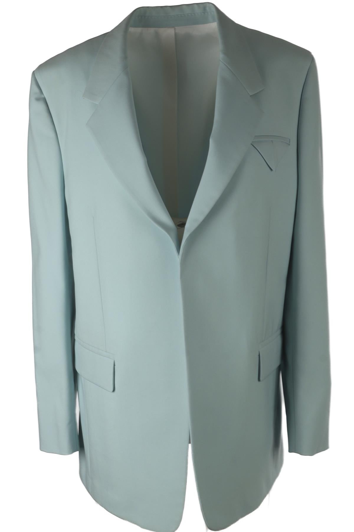 BOTTEGA VENETA BLUE WOOL BLAZER IT 44 UK 12