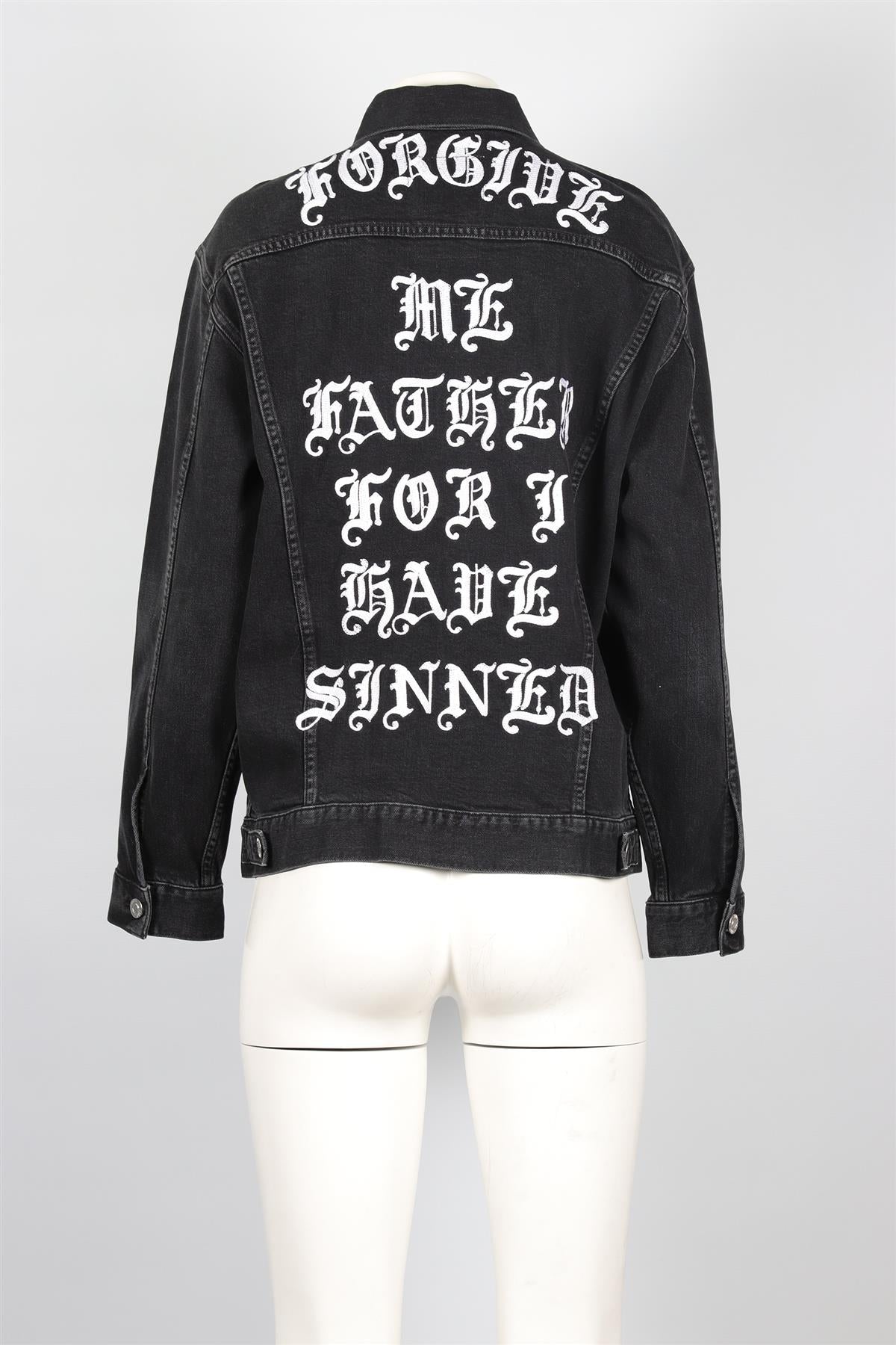 ADAPTATION BLACK DENIM JACKET SMALL