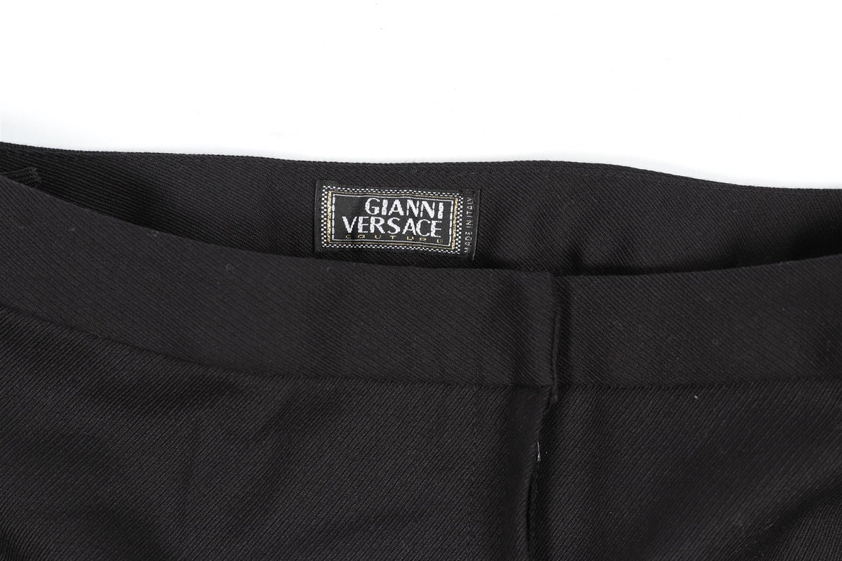 VERSACE VINTAGE WOOL STRAIGHT LEG PANTS IT 38 UK 6