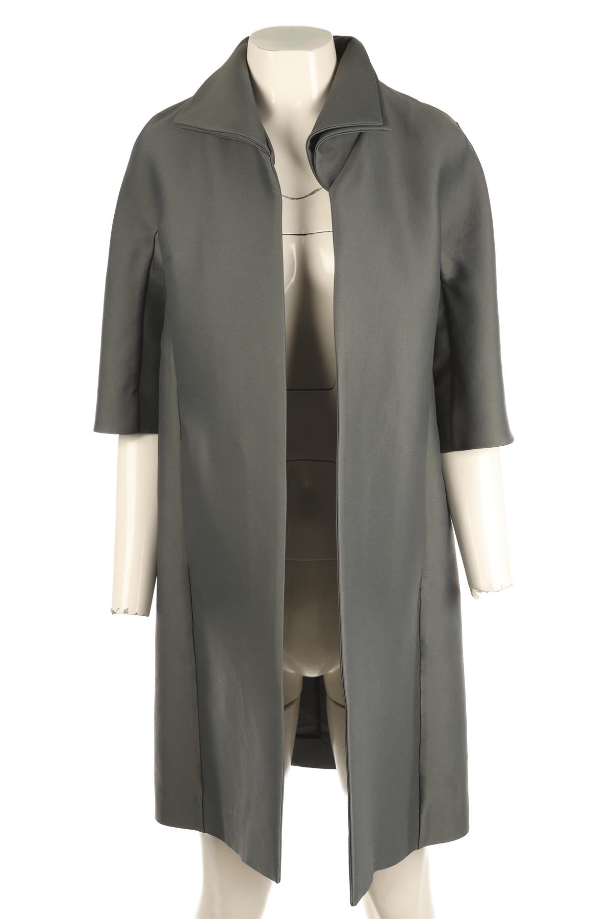 MARNI GREEN WOVEN COAT IT 42 UK 10