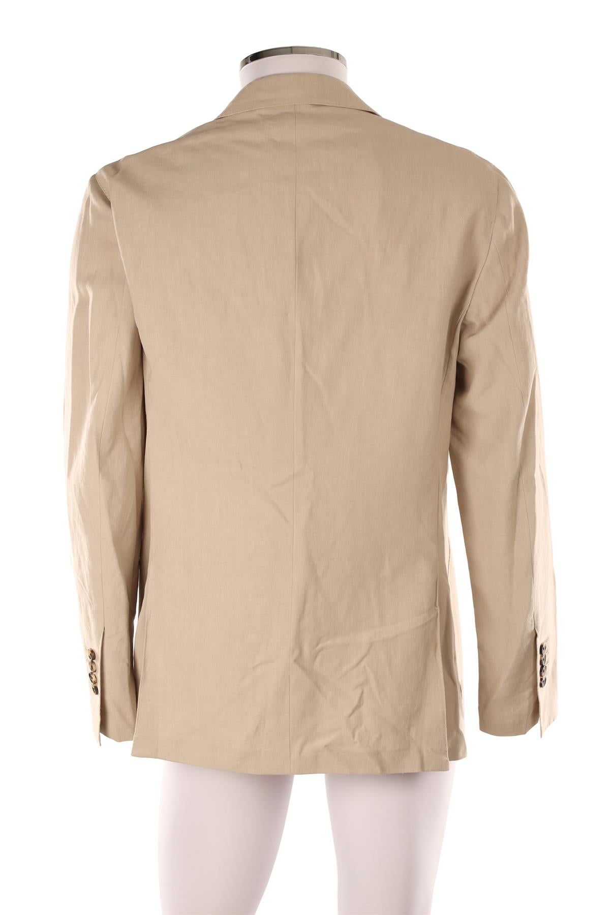 THOM SWEENEY BEIGE MEN'S LINEN BLAZER IT 52 UK/US 42