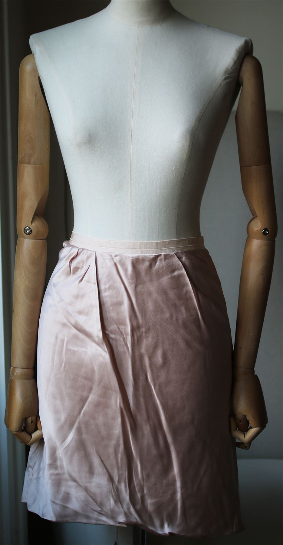 VANESSA BRUNO TWIST SILK SKIRT FR 40 UK 12