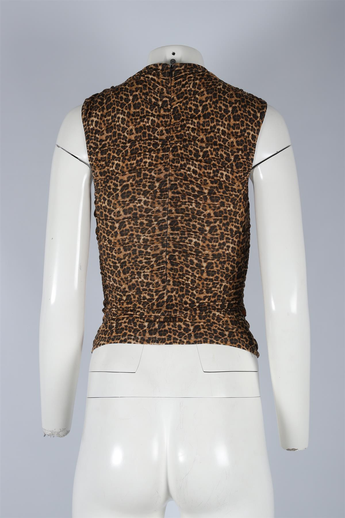 MIAOU BROWN JERSEY TOP XXSMALL