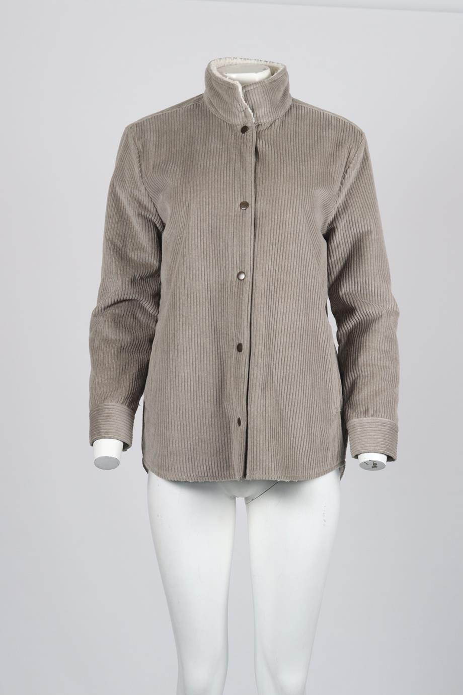 JAMES PERSE FLEECE AND CORDUROY JACKET US 2 UK 6