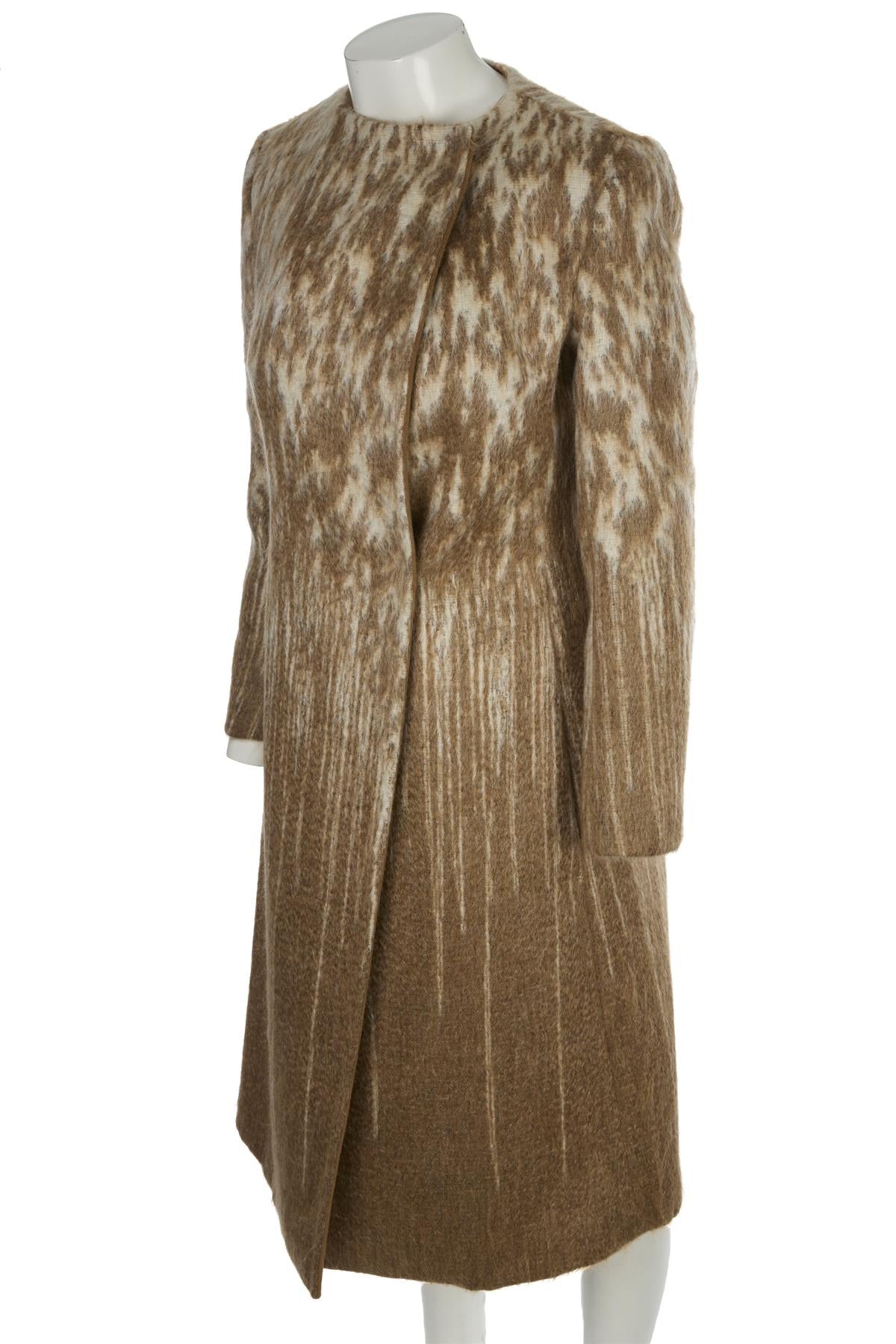 SPORTMAX BEIGE WOOL COAT IT 40 UK 8