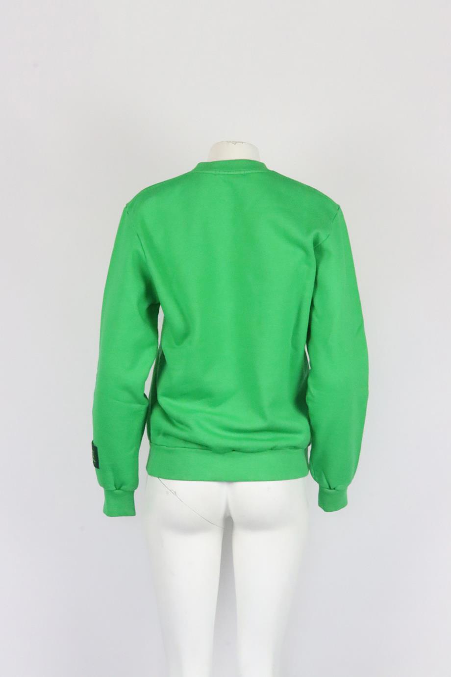DANZY OVERSIZED COTTON JERSEY SWEATSHIRT SMALL
