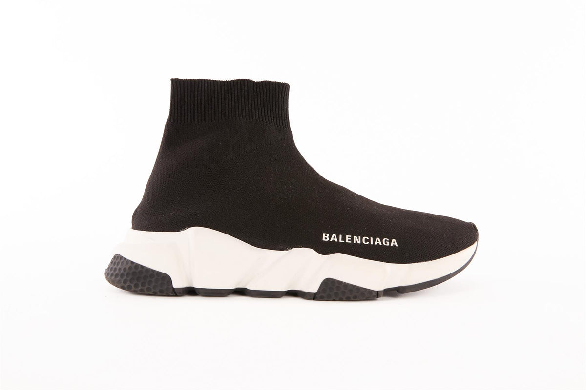 BALENCIAGA BLACK SPEED KNIT SNEAKERS EU 37 UK 4 US 7
