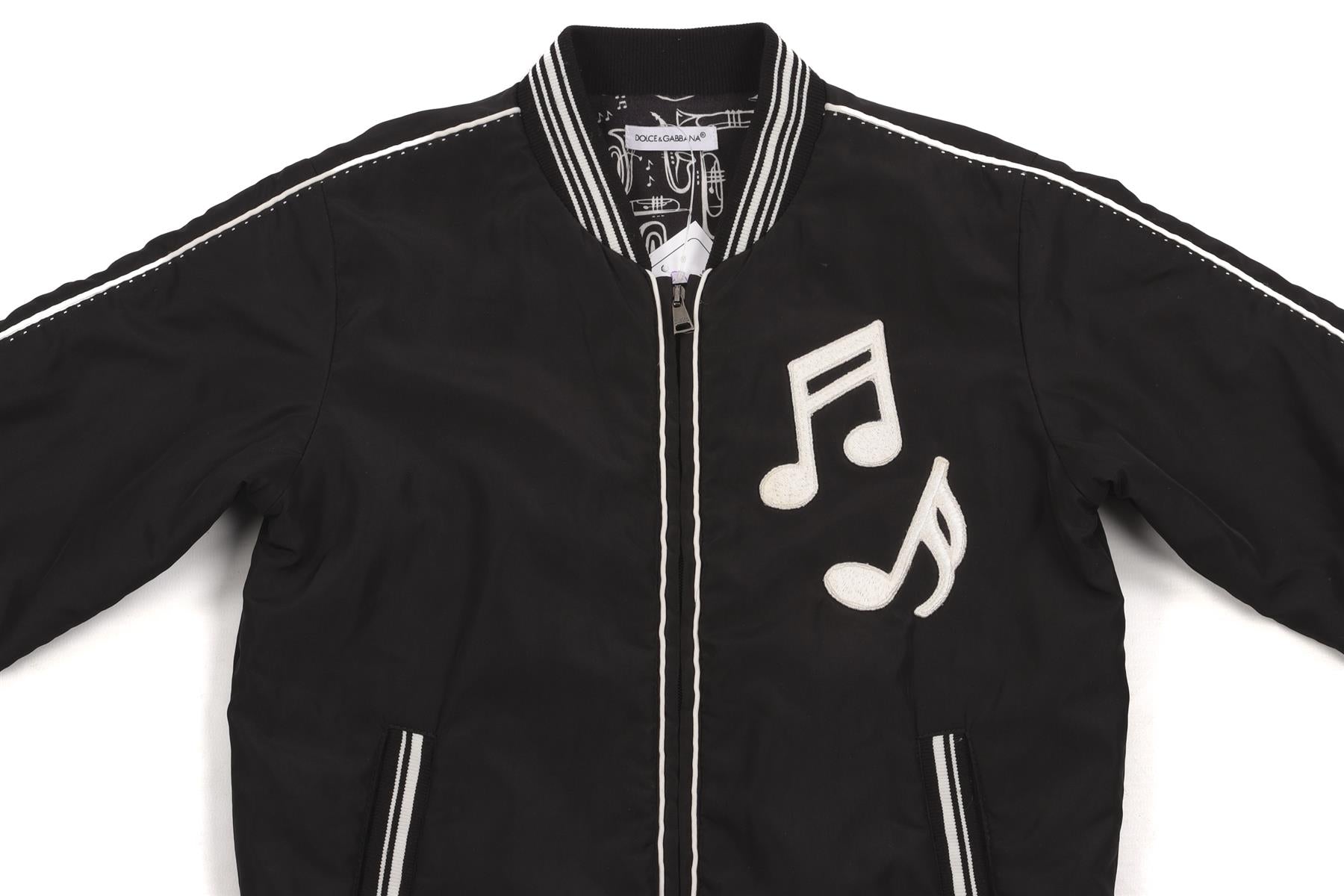 DOLCE & GABBANA BLACK KIDS BOYS JACKET 4 YEARS