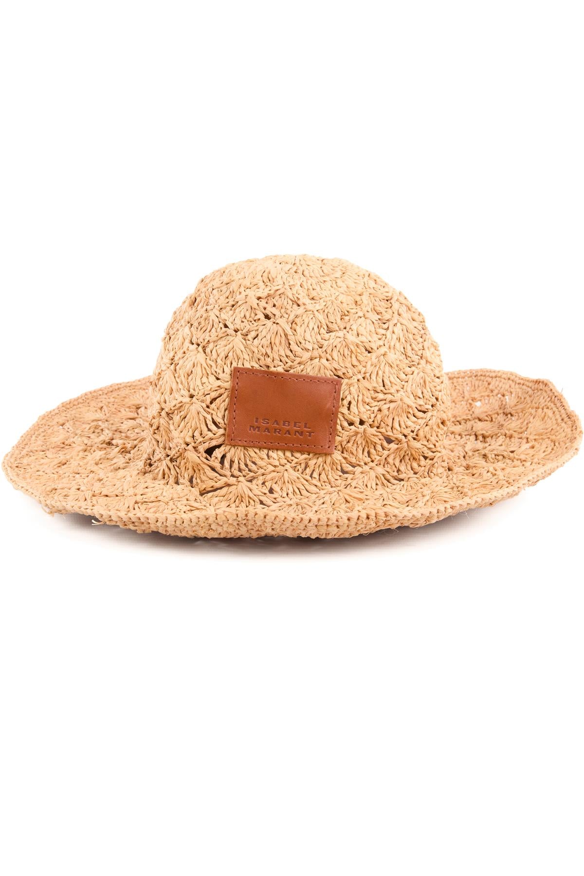 ISABEL MARANT BEIGE RAFFIA HAT