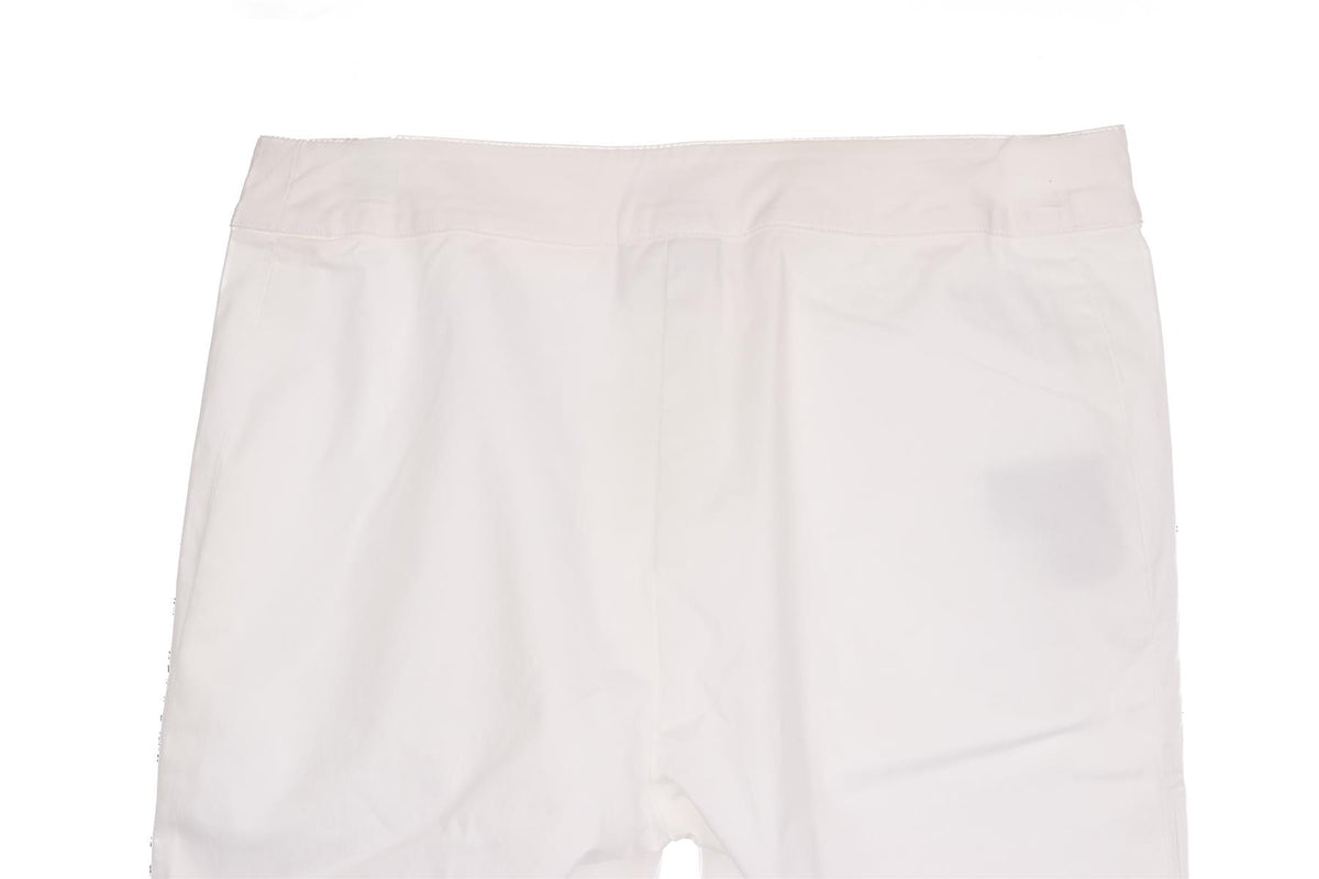FENDI WHITE VINTAGE COTTON STRAIGHT LEG PANTS IT 38 UK 6