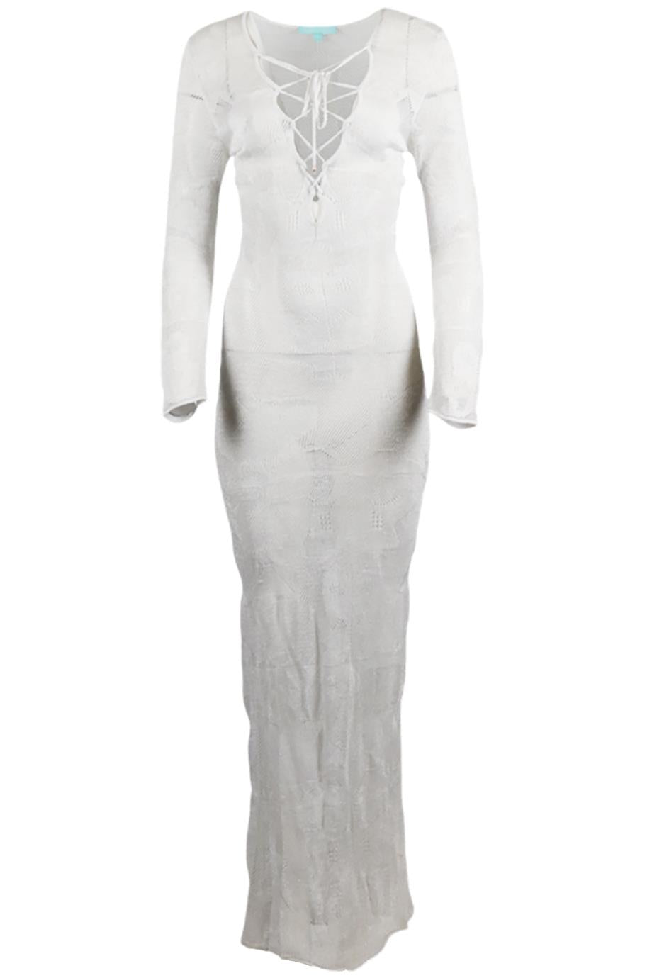 MELISSA ODABASH KNIT MAXI DRESS SMALL