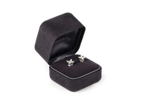 TIFFANY & CO. VICTORIA MEDIUM 0.92 CT DIAMOND AND PLATINUM EARRINGS