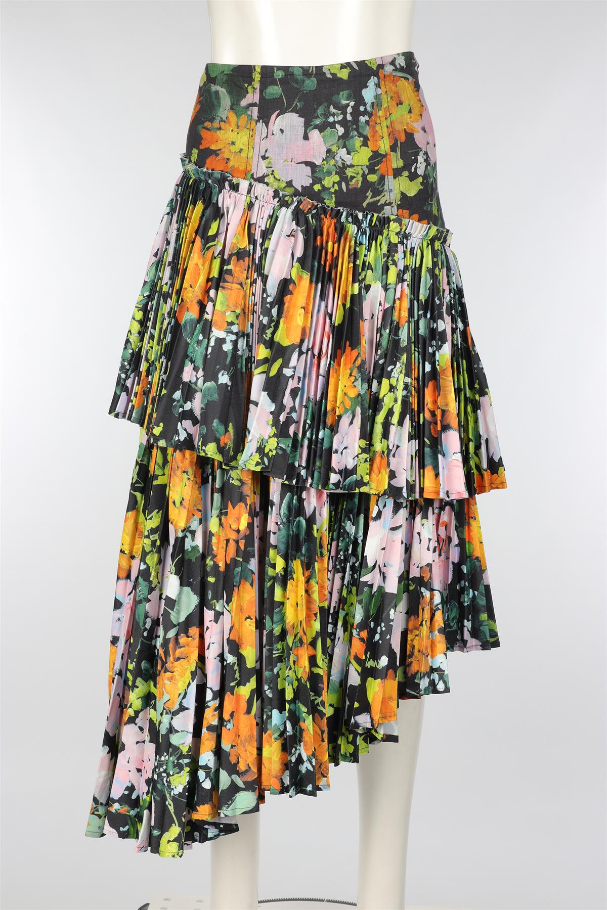 AJE MULTI LINEN MAXI SKIRT UK 6