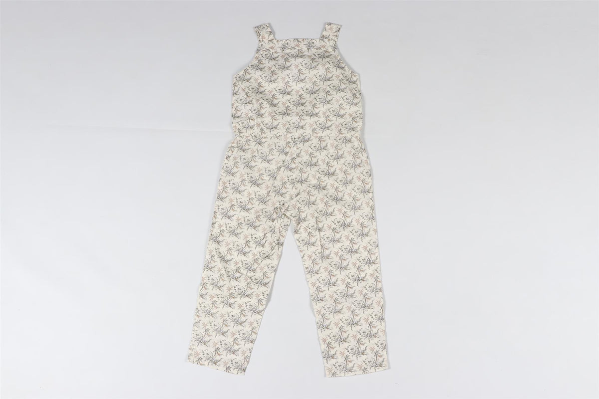 BONPOINT ECRU KIDS GIRLS COTTON JUMPSUIT 4 YEARS