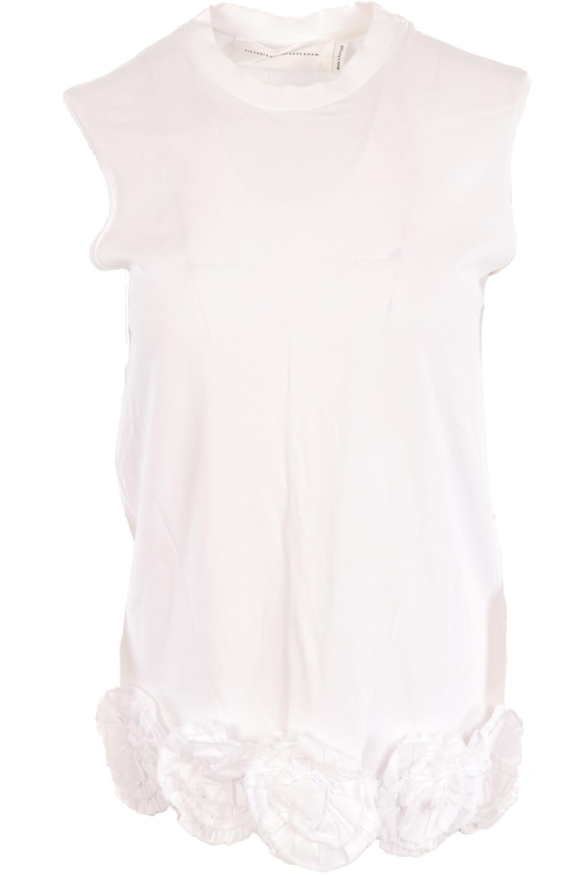 VICTORIA BECKHAM WHITE COTTON TOP SMALL