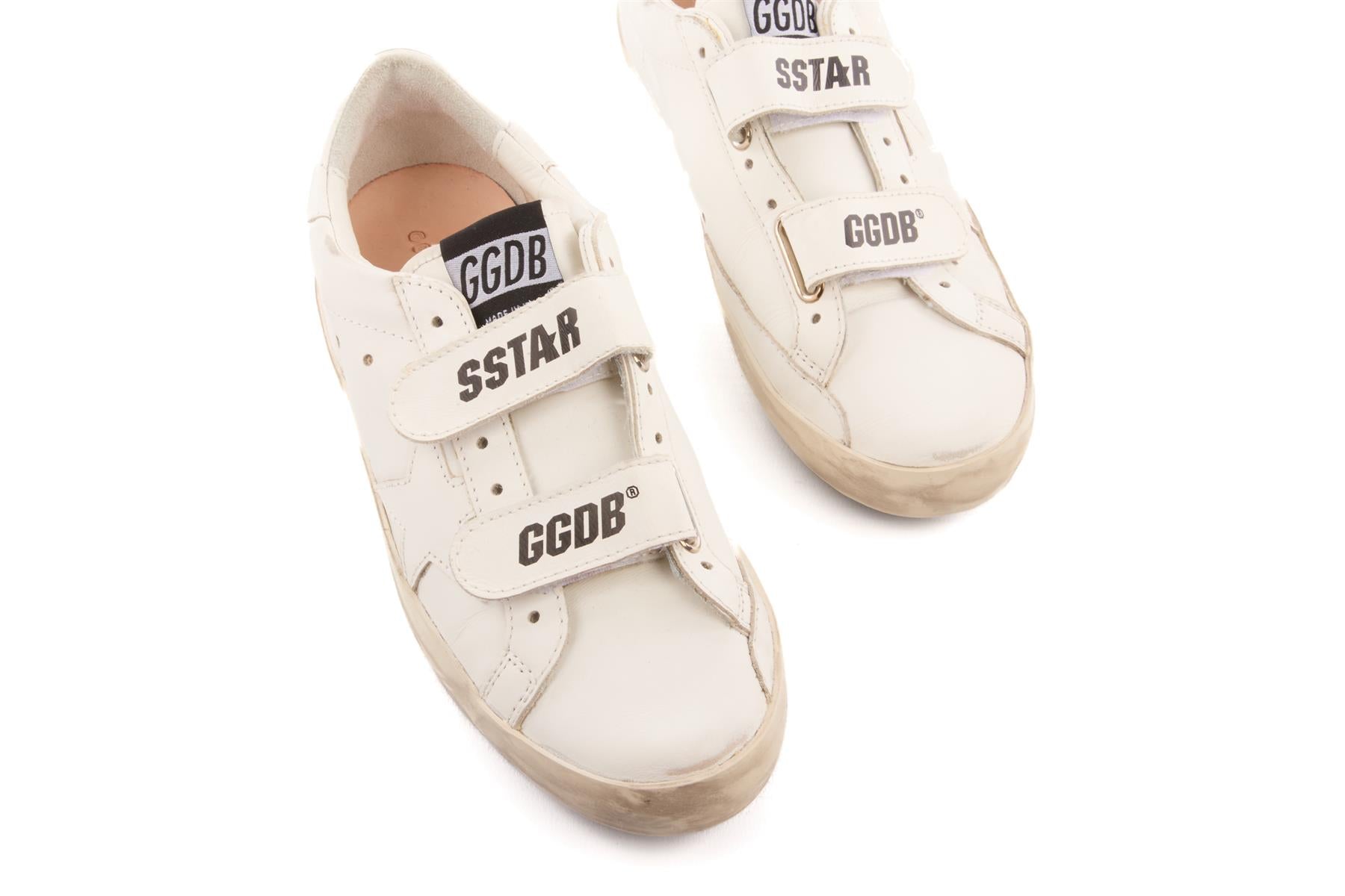 GOLDEN GOOSE DELUXE BRAND WHITE KIDS BOYS SNEAKERS EU 35 UK 2.5 US 3.5