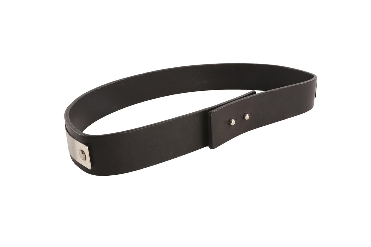 ROKSANDA BLACK LEATHER WAIST BELT UK 10