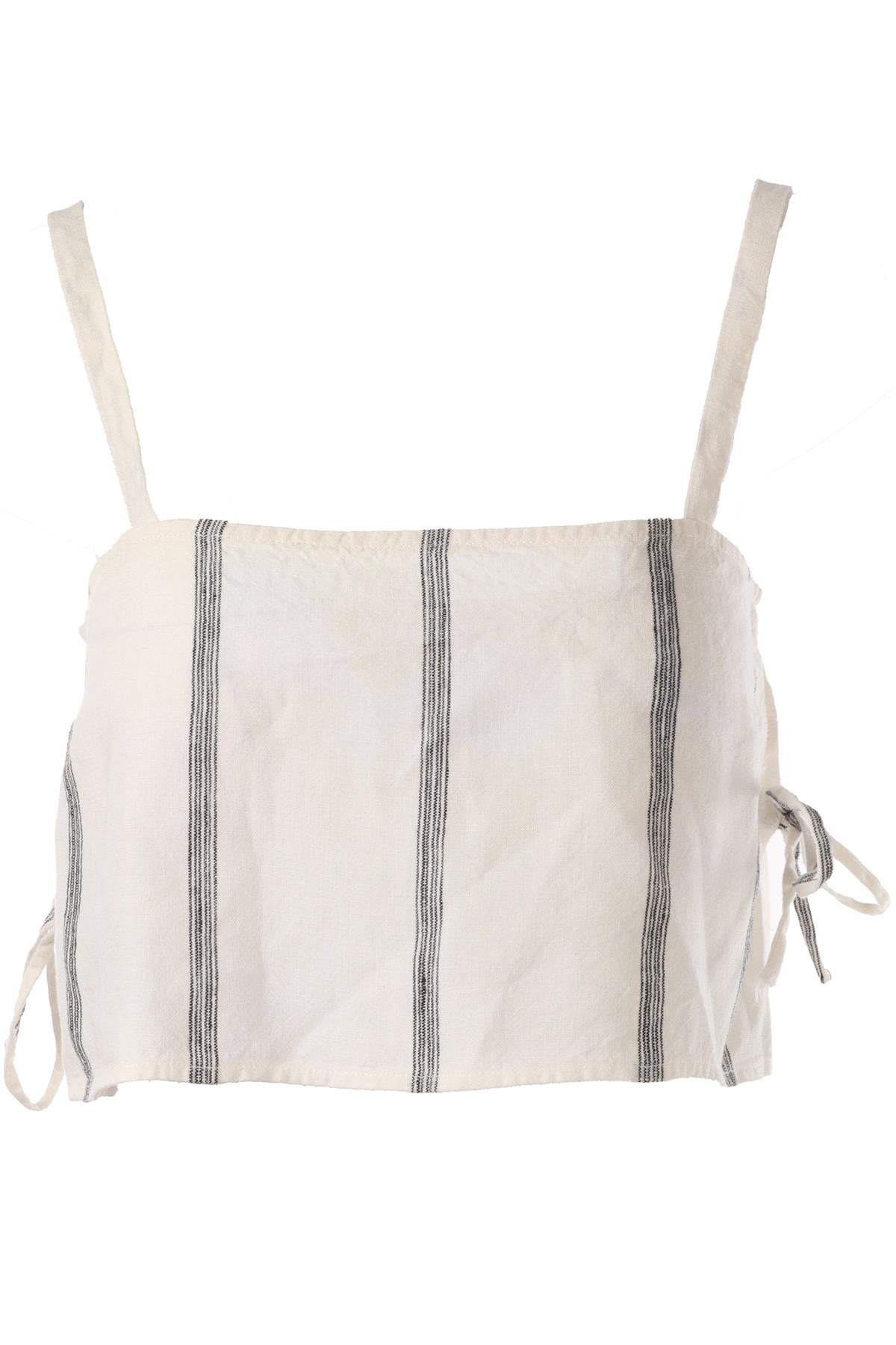 WHITE LINEN TOP