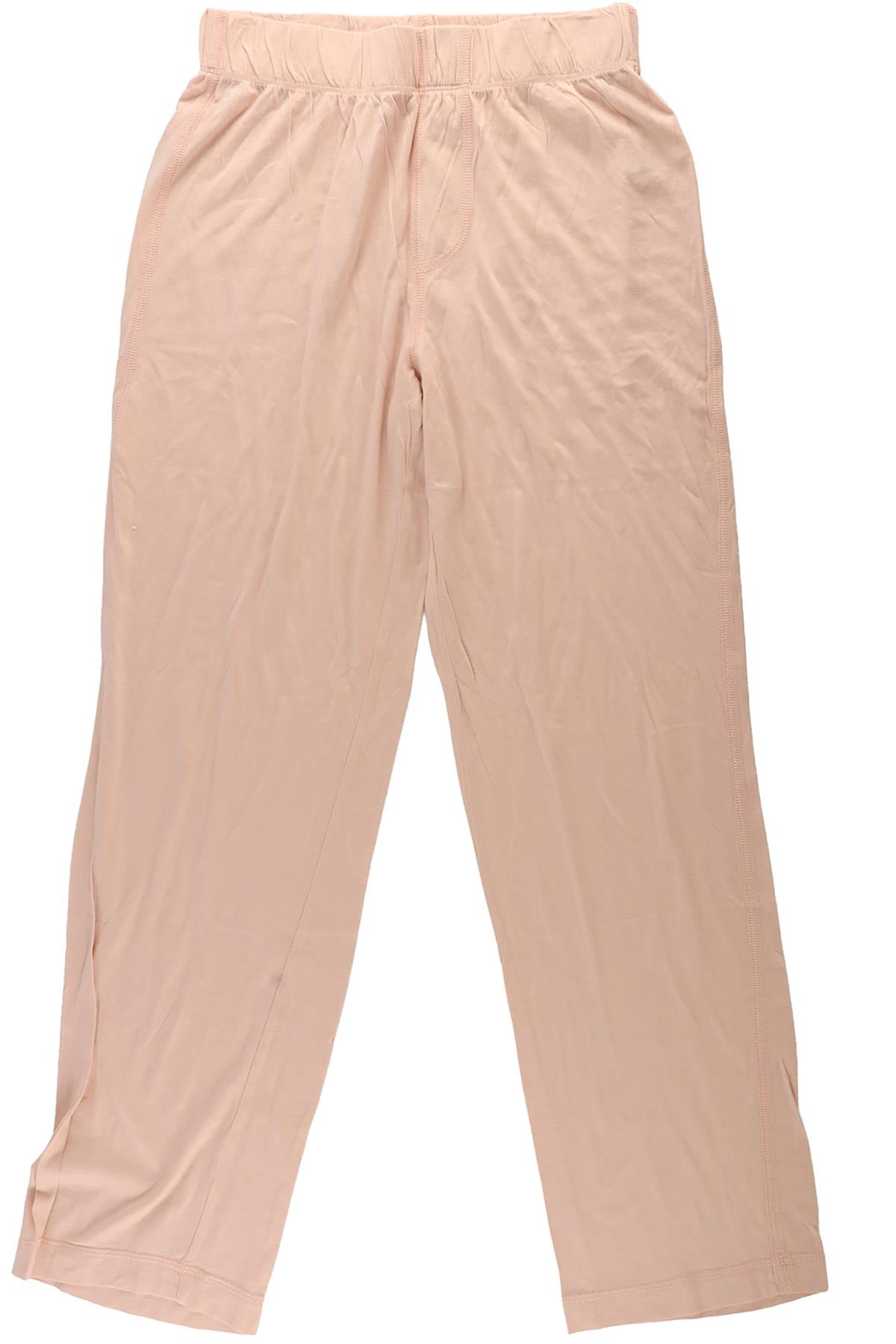 ETERNE PINK COTTON STRAIGHT LEG PANTS SMALL