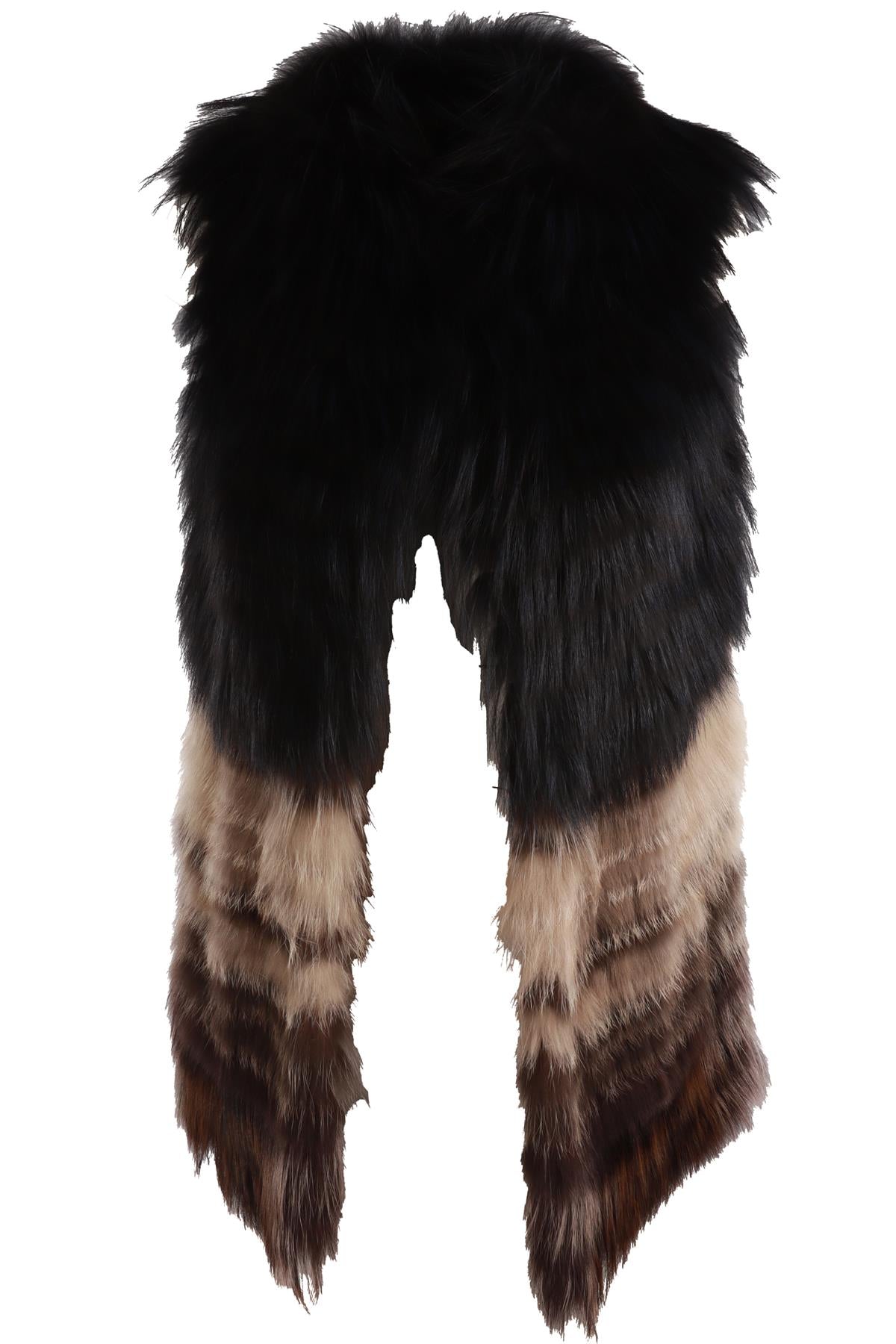 YIGAL AZROUËL MULTI FUR GILET MEDIUM