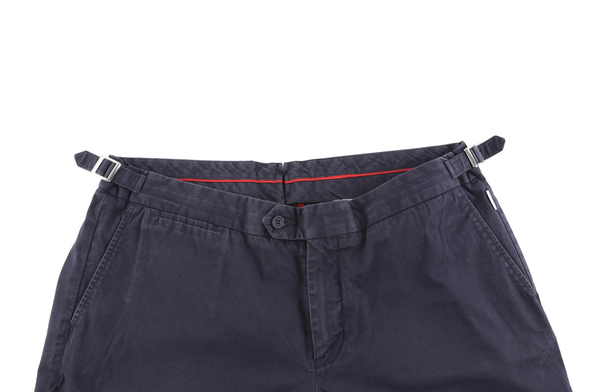 ORLEBAR BROWN NAVY MEN'S COTTON SHORTS W34