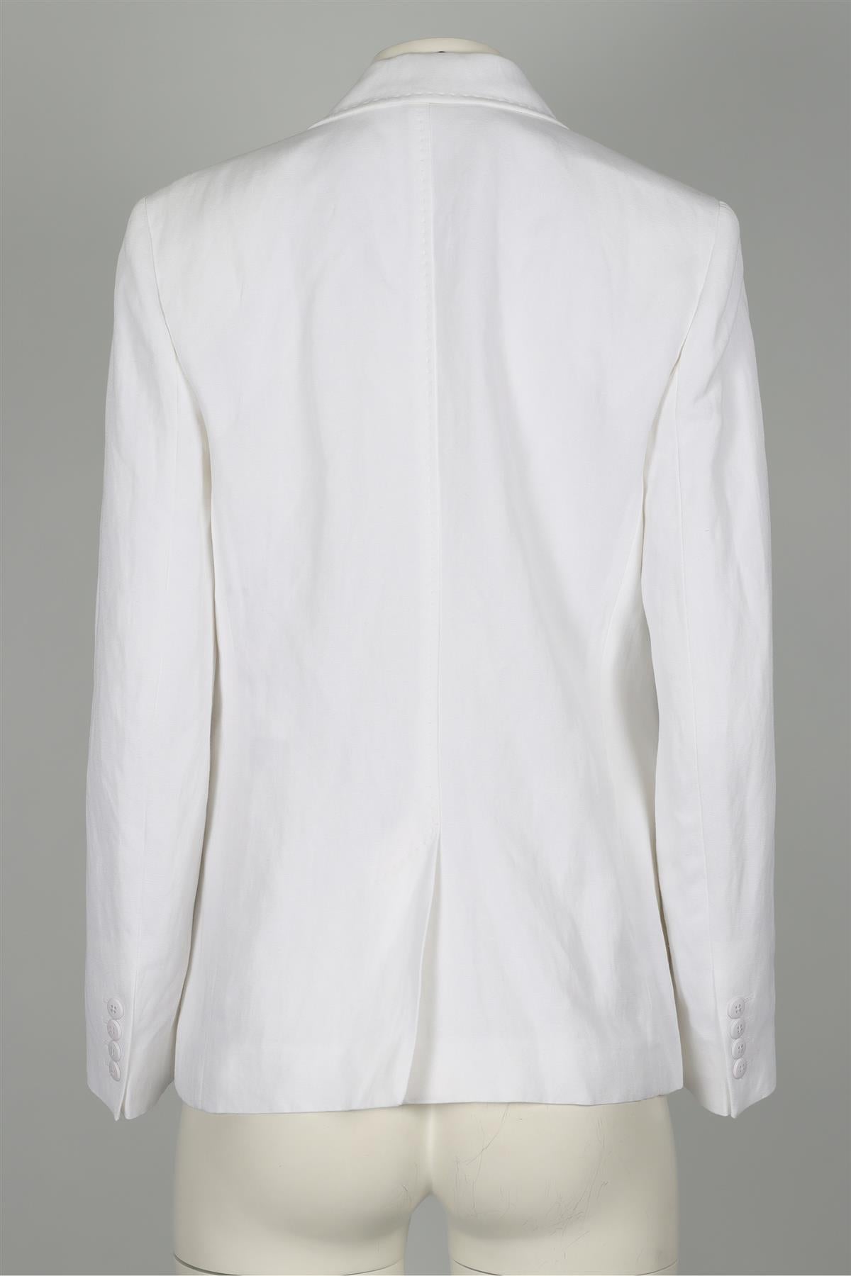 MAX MARA STUDIO WHITE LINEN BLAZER UK 10