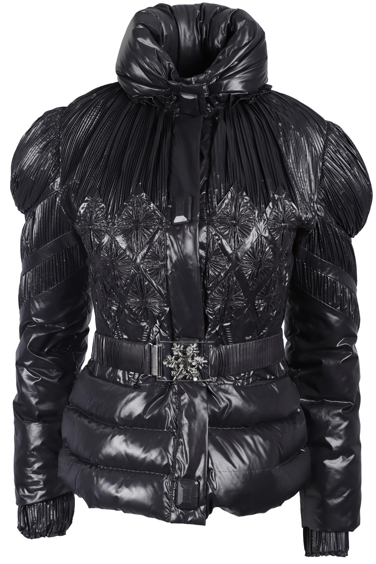 MONCLER GAMME ROUGE BLACK PADDED DOWN JACKET UK 8